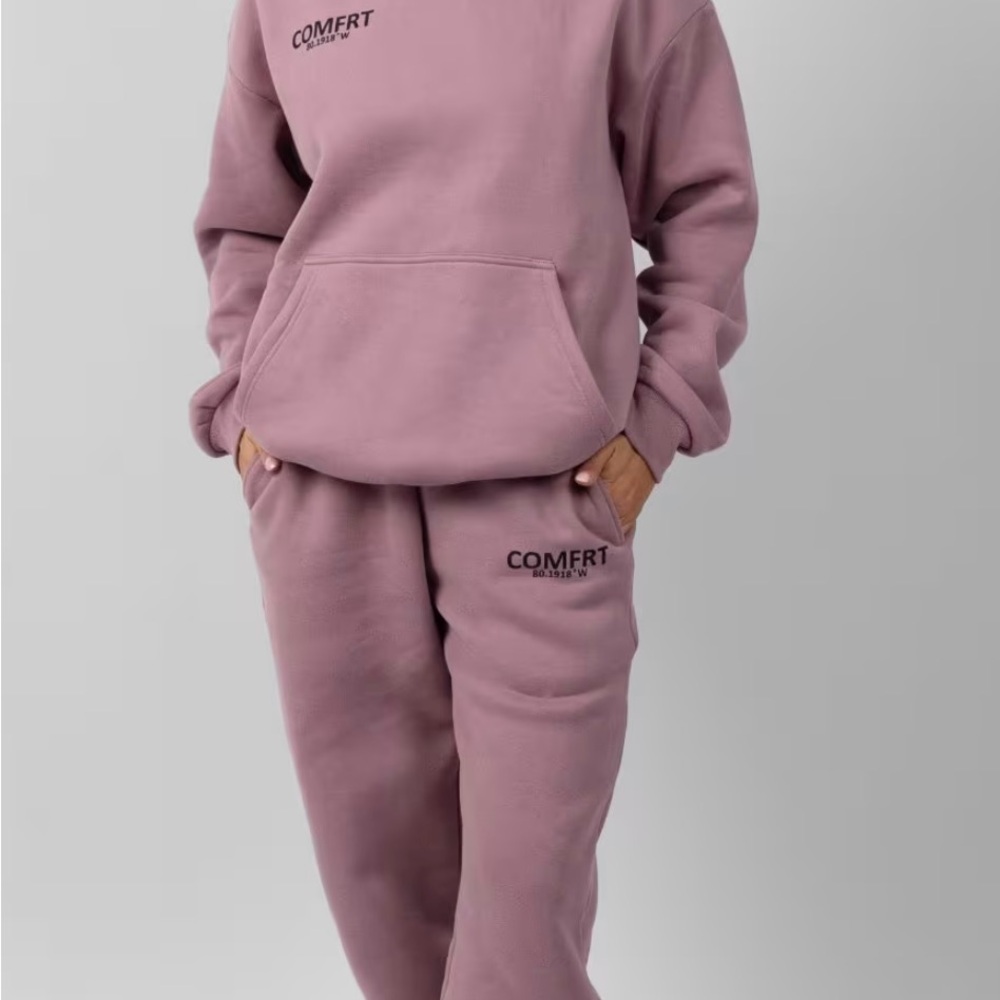 Women’s men’s Comfrt Coordinates set, sweat pants and hoodie in Orchard, large